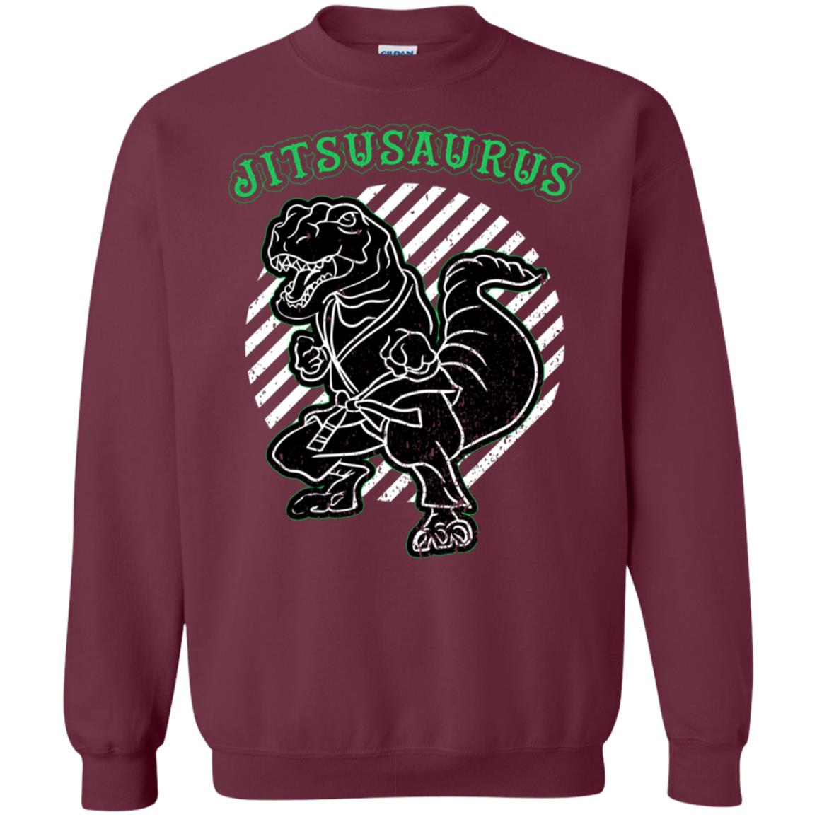Jitsusaurus Jujutsu Saurus Shirt Maroon