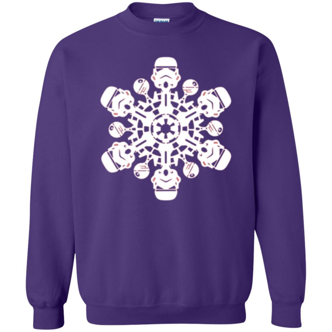 Film T-shirt Star Wars Stormtrooper Christmas Snowflake Graphic Purple