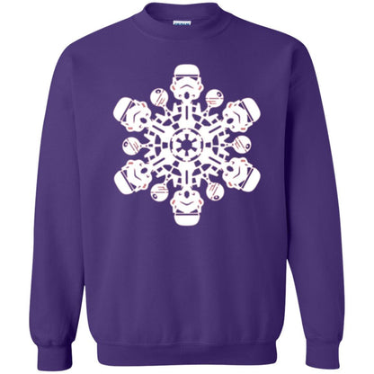 Film T-shirt Star Wars Stormtrooper Christmas Snowflake Graphic Purple