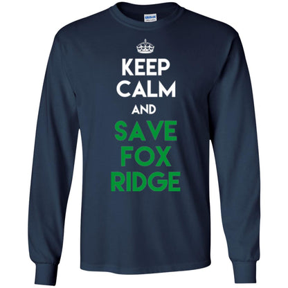Elementary T-shirt Keep Calm And Save Fox Ridge T-shirt Navy