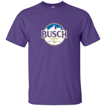 Beer Lovers T-shirt Busch Beer Purple
