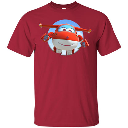 Super Wings Jett Movie Lover T-shirt Cardinal