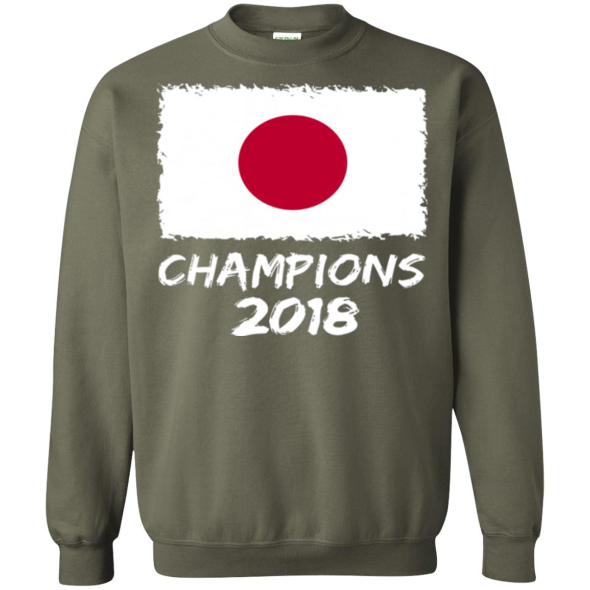 Football Lover T-shirt Japan Champions 2018 T-shirt Military Green