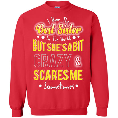 Family T-shirt I Have The Best Sister In The World Red
