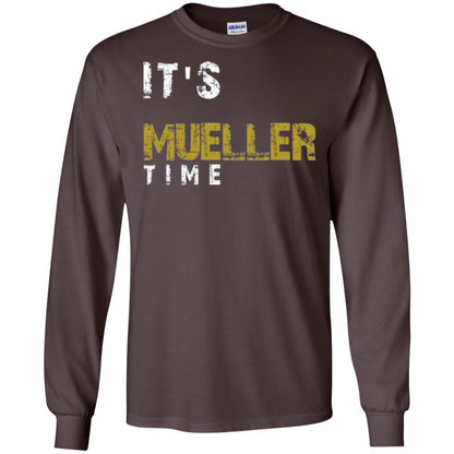 Anti Trump Resist T-shirt It_s Mueller Time Dark Chocolate