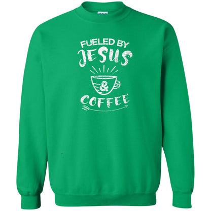 Fueled By Jesus And Coffee Coffee Lover T-shirt Irish Green