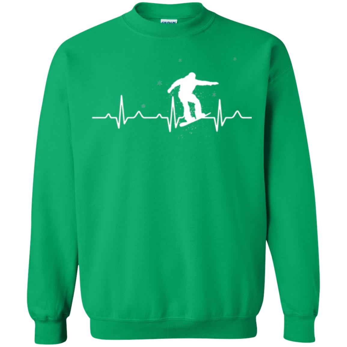 Heartbeat Snowboarding T-shirt Irish Green
