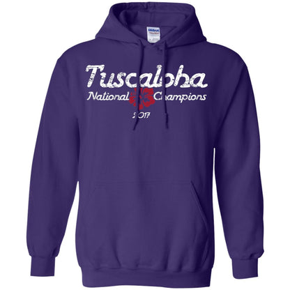 Football T-shirt Alabama Tuscaloha National Champions 2017 Purple