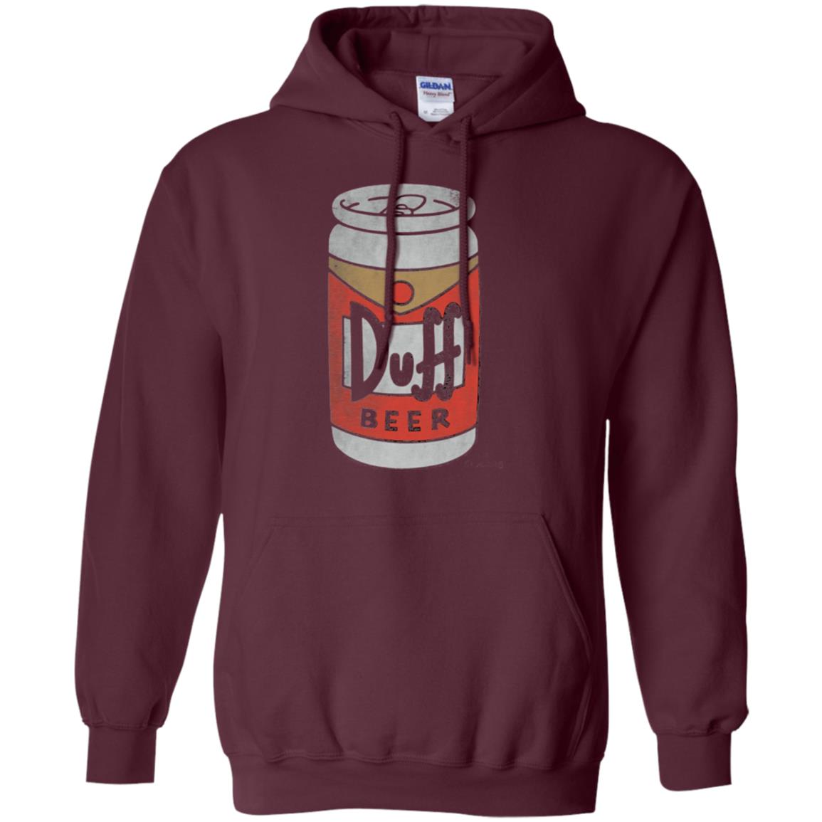 Iconic Brew T-shirt The Simpsons Duff Beer Maroon