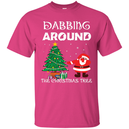 Christmas T-Shirt Dabbing Around The Christmas Tree Heliconia