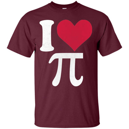 I Love Pi Vintage Retro Pi Day T-shirt Maroon