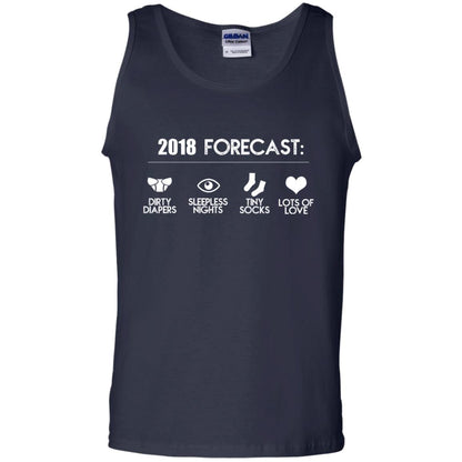 Funny New Dad For Expecting Fathers Daddy T-shirt Navy