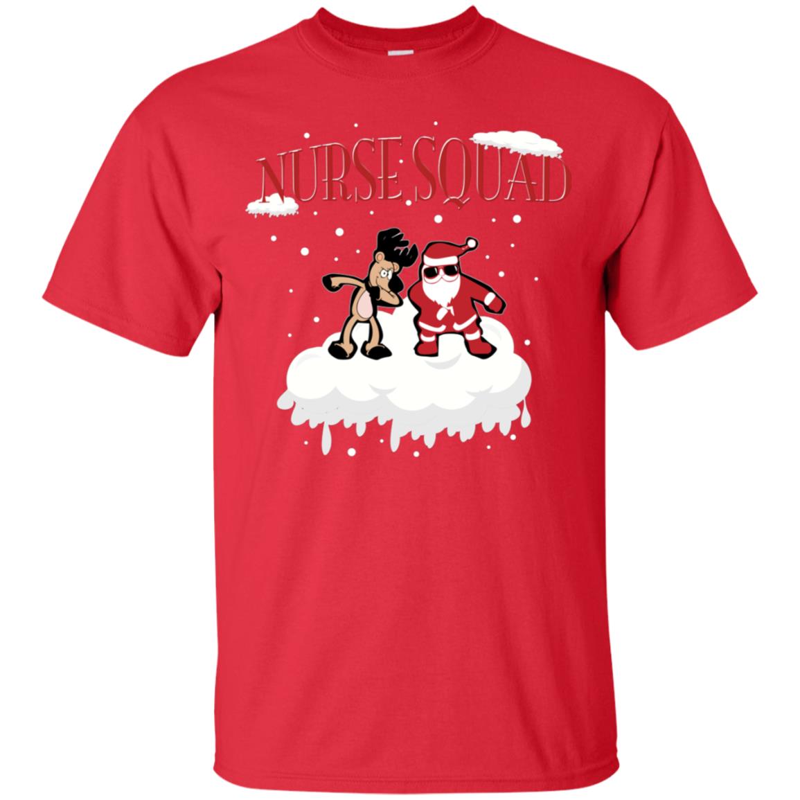 Nurse Squad Nursing X-mas Gift Shirt Red