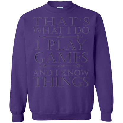 Gamer T-shirt That's What I Do I Play Games Purple