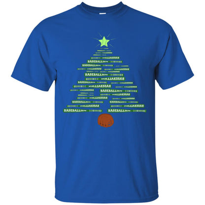 Baseballism Christmas Tree Gift Shirt Royal