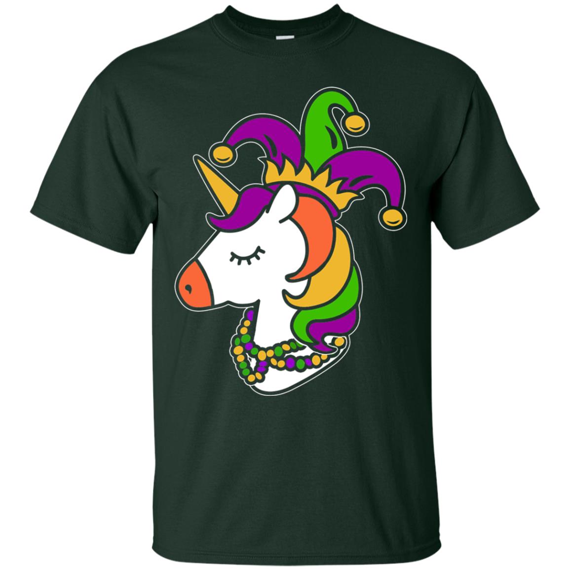 Unicorn Funny Mardi Gras T-shirt Forest