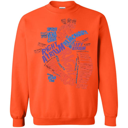 Anatomical Heart T-shirt Orange