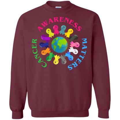 All Cancer Ribbons For All Cancer Awareness T-shirt Maroon