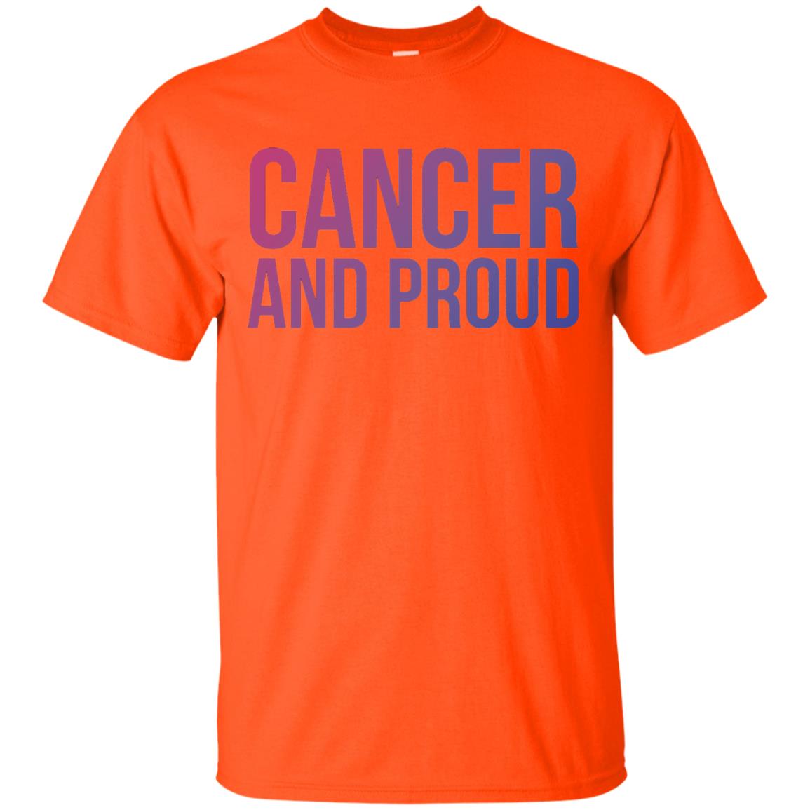 Cancer And Proud Lgbt Gear Bi Flag Gradient Shirt Orange