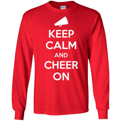 Cheerleader T-shirt Keep Calm And Cheer On Red