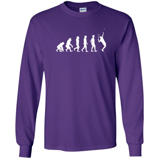 Evolution Of Tennis Player T-shirt Purple