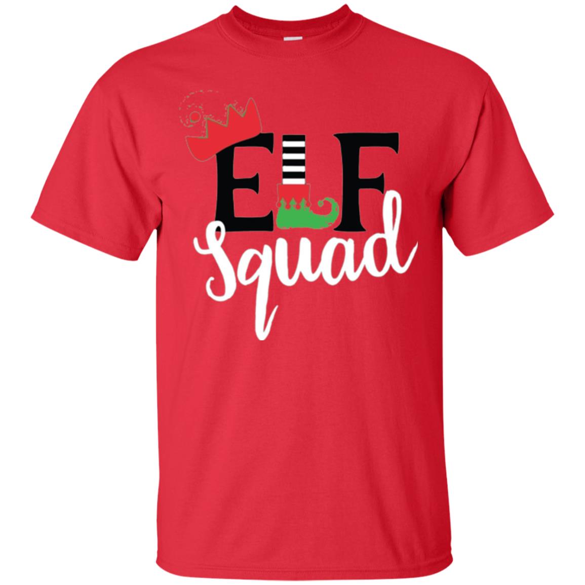 Christmas T-shirt Elf Squad Red