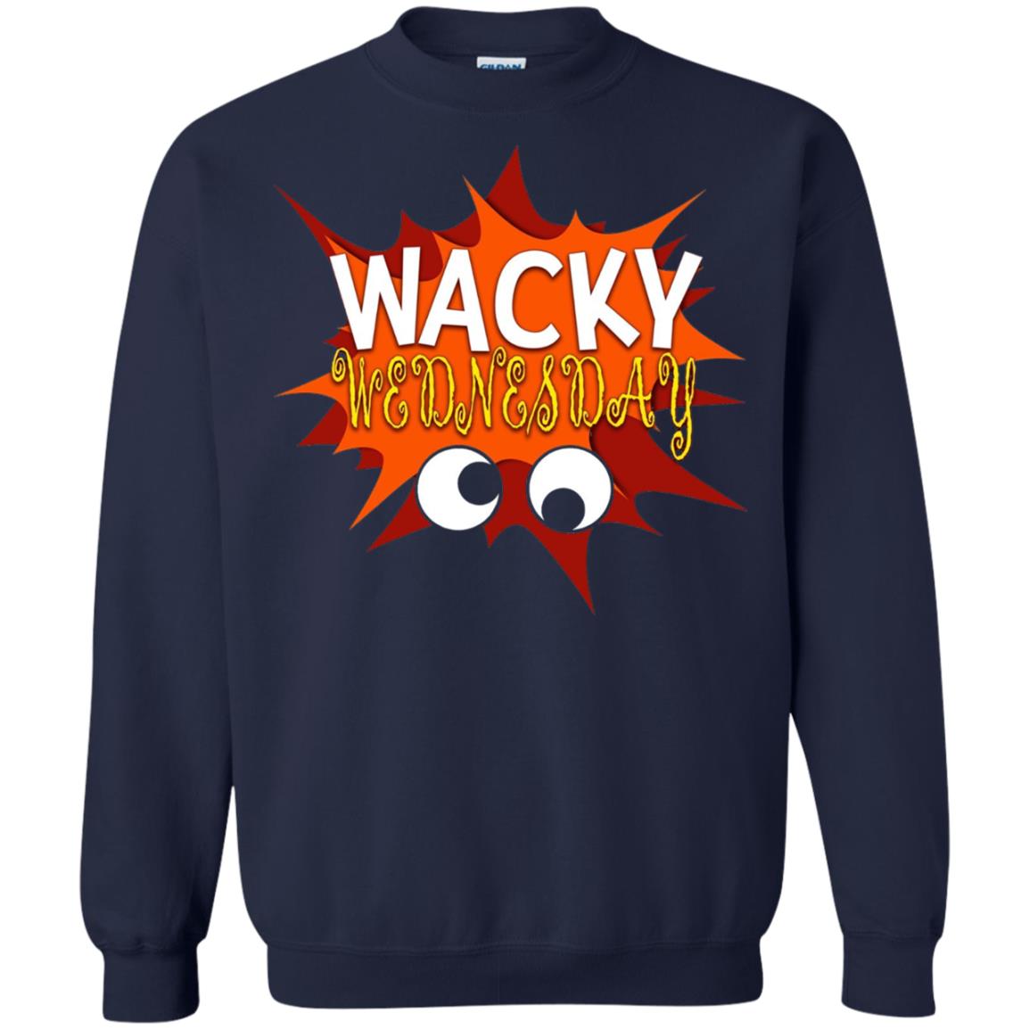Wacky Wednesday Googly Eyes Silly T-shirt Navy