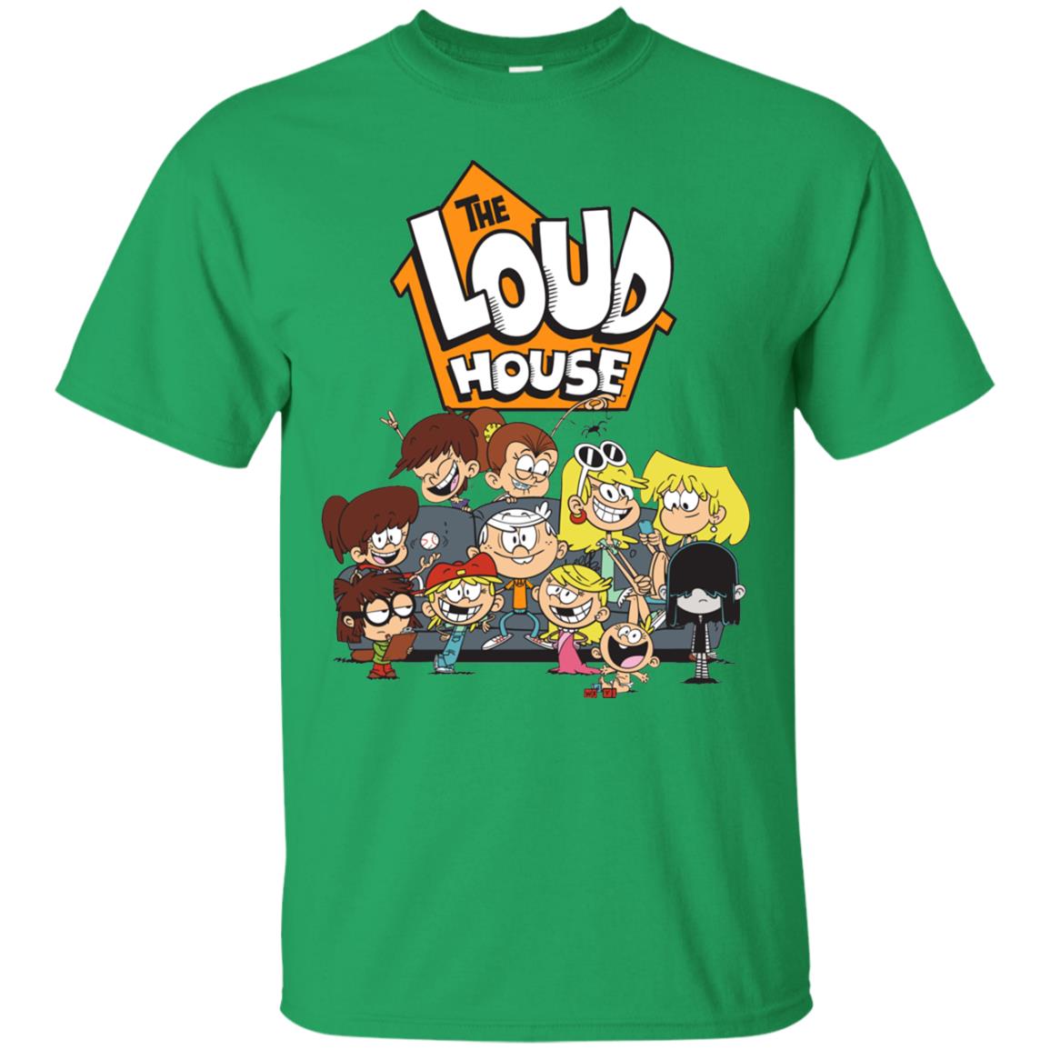 Nickelodeon The Loud House Character T-shirt Irish Green