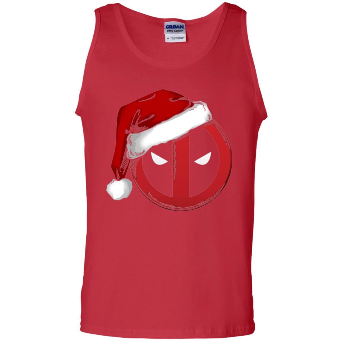 Christmas T-shirt Marvel Deadpool Icon Santa Hat Christmas Graphic Red