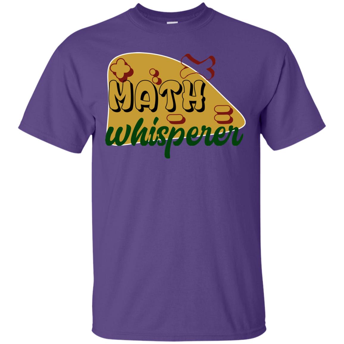 Math Whisperer Mathematics Teacher Shirt Purple