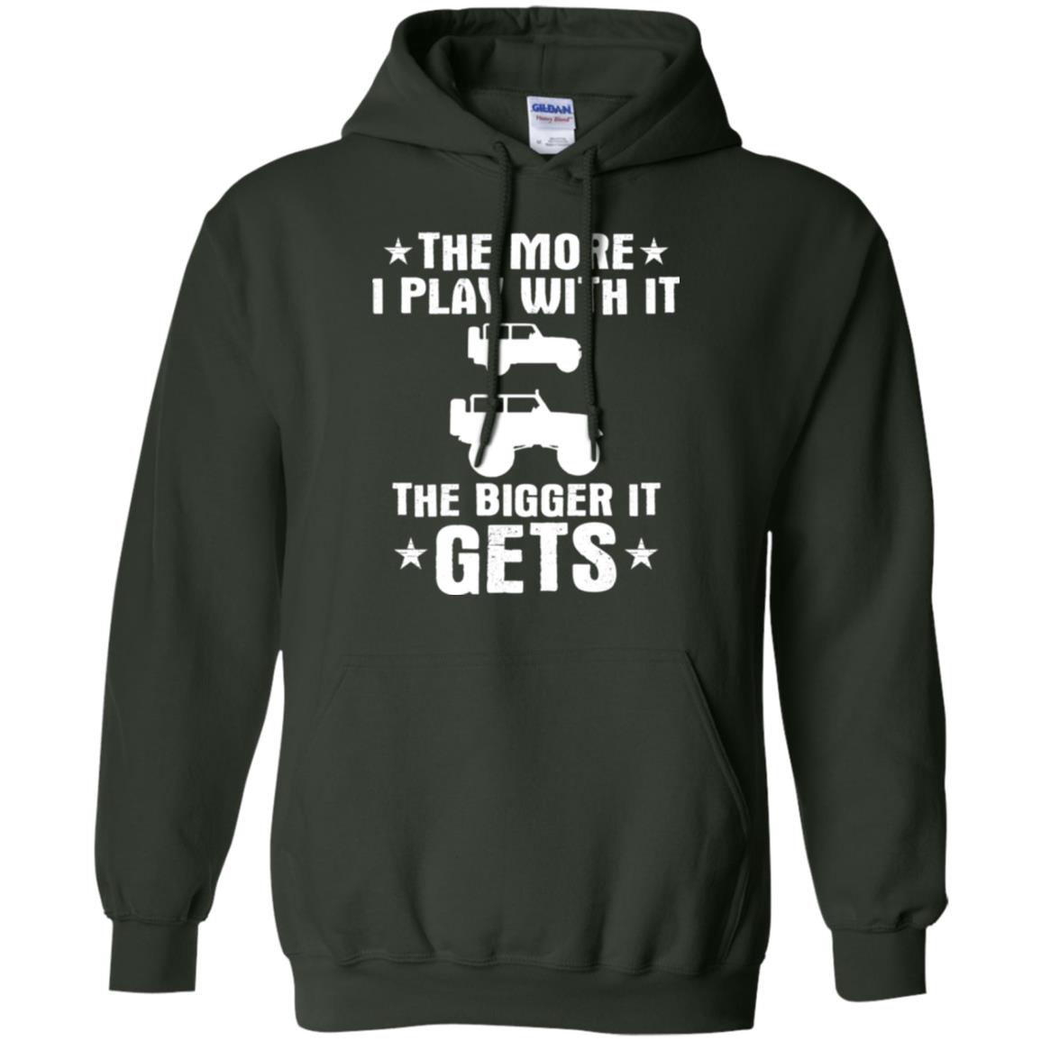 Jeep Lovers T-shirt The More I Play With It The Bigger It Get Forest Green