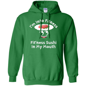 Im Into Fitness Sushi In My Mouth Cute Cartoon Tshirt