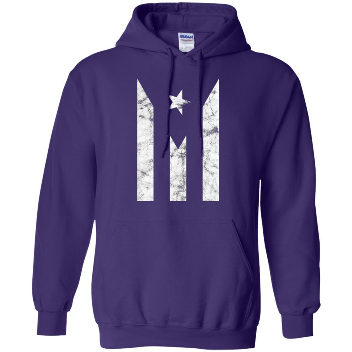 Boricua T-shirt Puerto Rico Black Flag T-shirt Purple