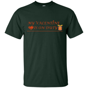 My Valentine Is On Duty Police Station ShirtG200 Gildan Ultra Cotton T-Shirt