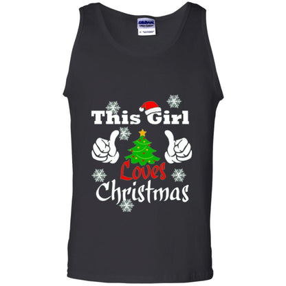 Funny Christmas This Girl Loves Christmas T-shirt Black