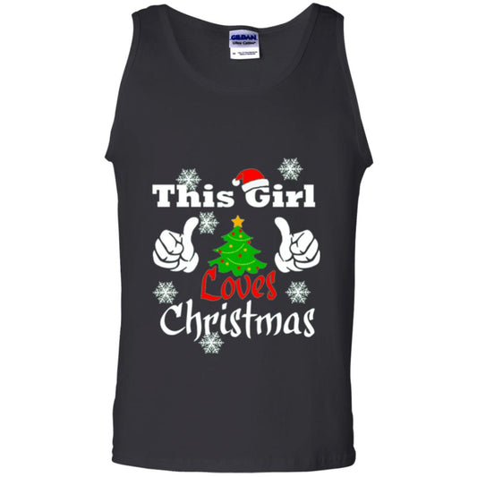 Funny Christmas This Girl Loves Christmas T-shirt Black