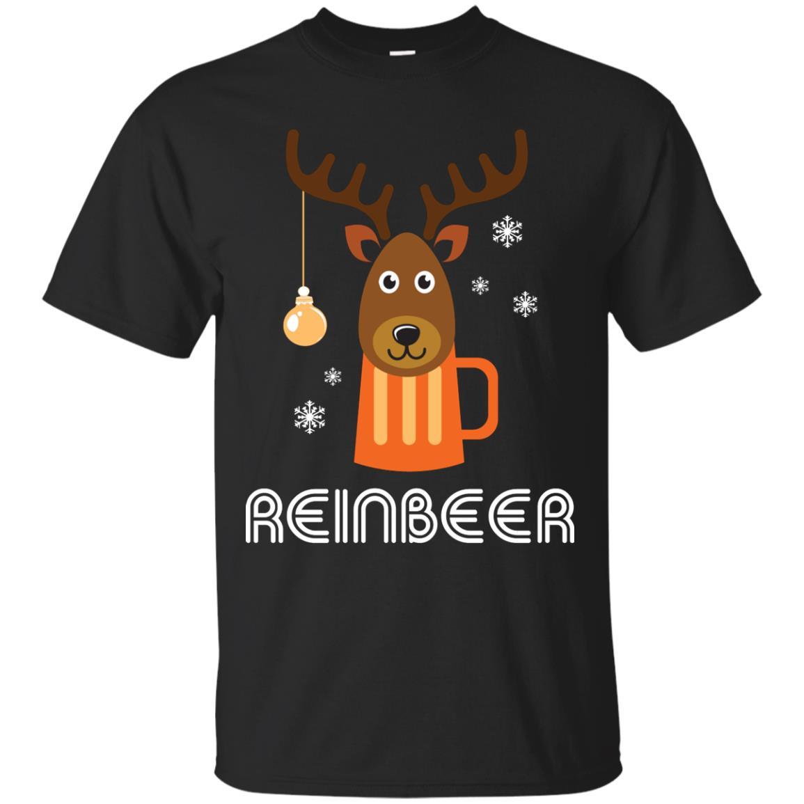 Christmas T-shirt Reinbeer Black
