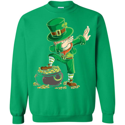 Dabbing Leprechaun Saint Patrick's Day T-shirt Irish Green