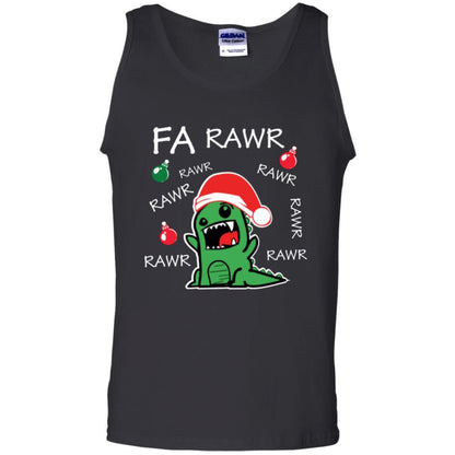 Christmas T-shirt Dinosaur Fa Rawr Black