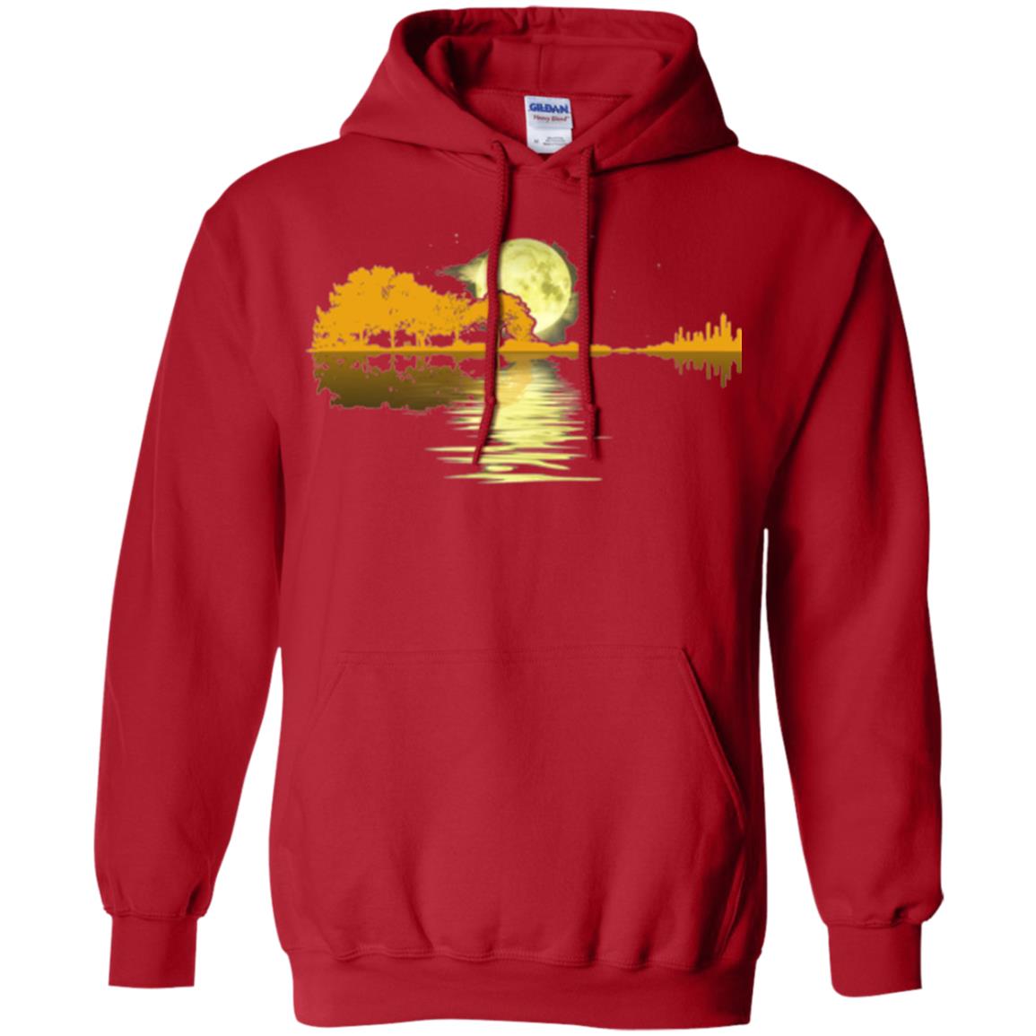 Guitar Lake Shadow T-shirt Red