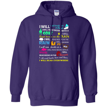 I Will Read Books On A Boat Bookworm T-shirt Purple