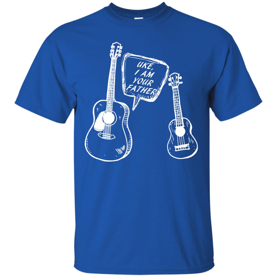 Ukelele I Am Your Father Funny Guitar Saying Shirt For Music Lovers Royal