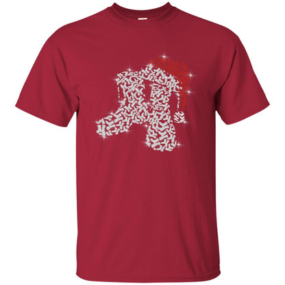 Veteran Boot With Santa Hat Merry Christmas Gift Shirt For Mens Womens Cardinal