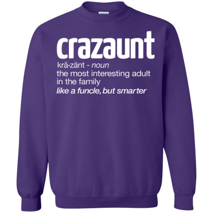 Aunt T-shirt The Most Interesting Adult In The Family Like A Funcle But Smarter Purple