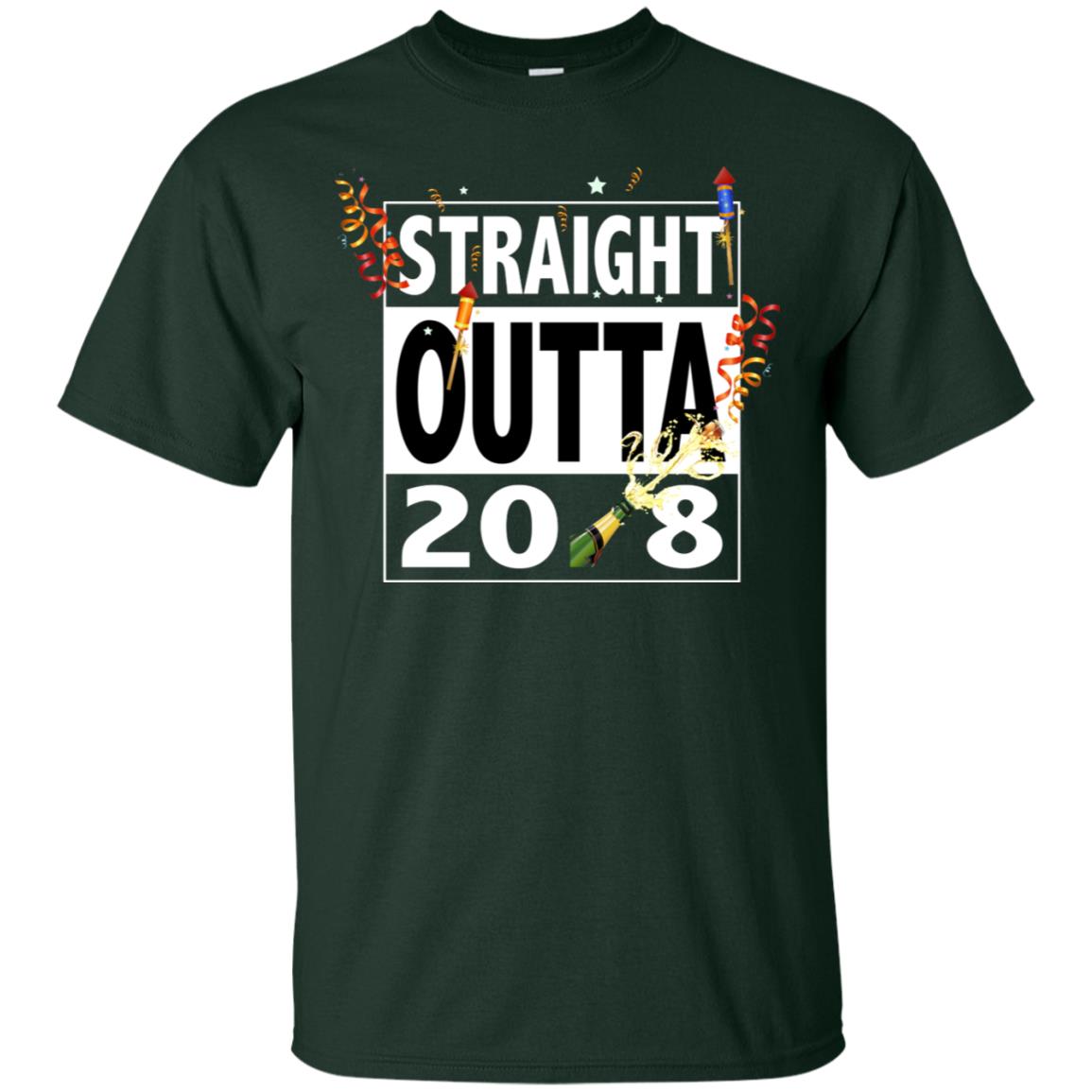 Straight Outta 2018 New Year 2019 Gift Shirt Forest