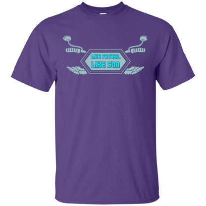 Motocross T-shirt Like Father Like Son Purple