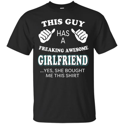 She Bought Me This Shirt Funny Freaking Awesome Girlfriend Black