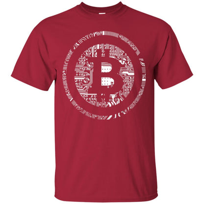 Crypto Currency Traders Bitcoin T-shirt Cardinal