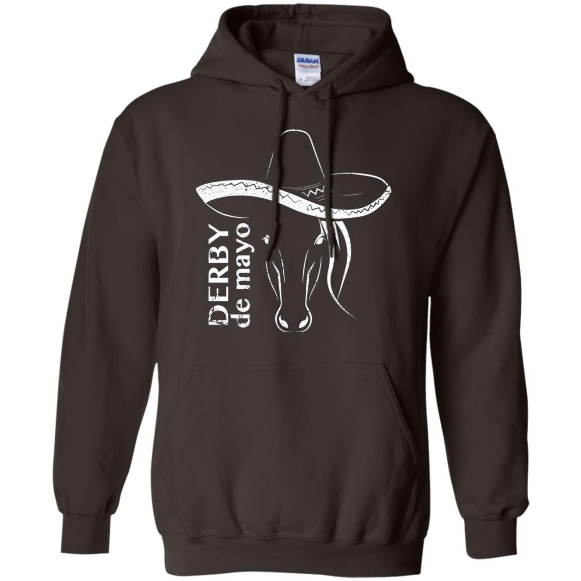 Derby De Mayo Sombrero Horse Race Shirt Dark Chocolate