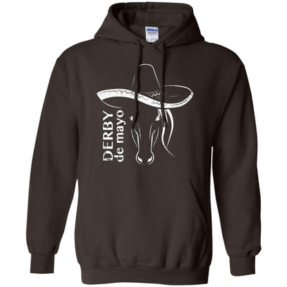 Derby De Mayo Sombrero Horse Race Shirt Dark Chocolate